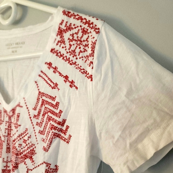 NWT Lucky Brand Women's Printed T- Shirt Size M - Picture 7 of 14